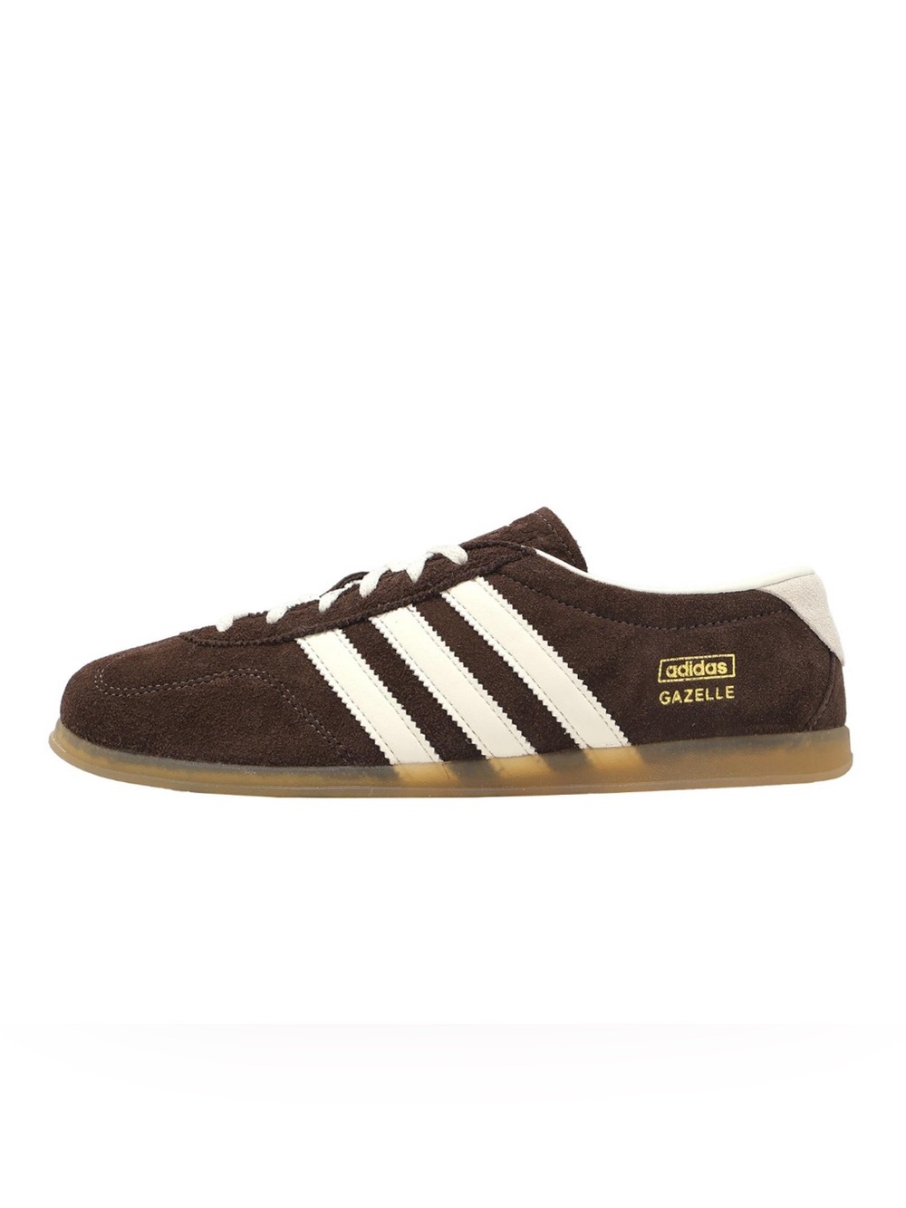 adidas Gazelle Brown with White Stripes